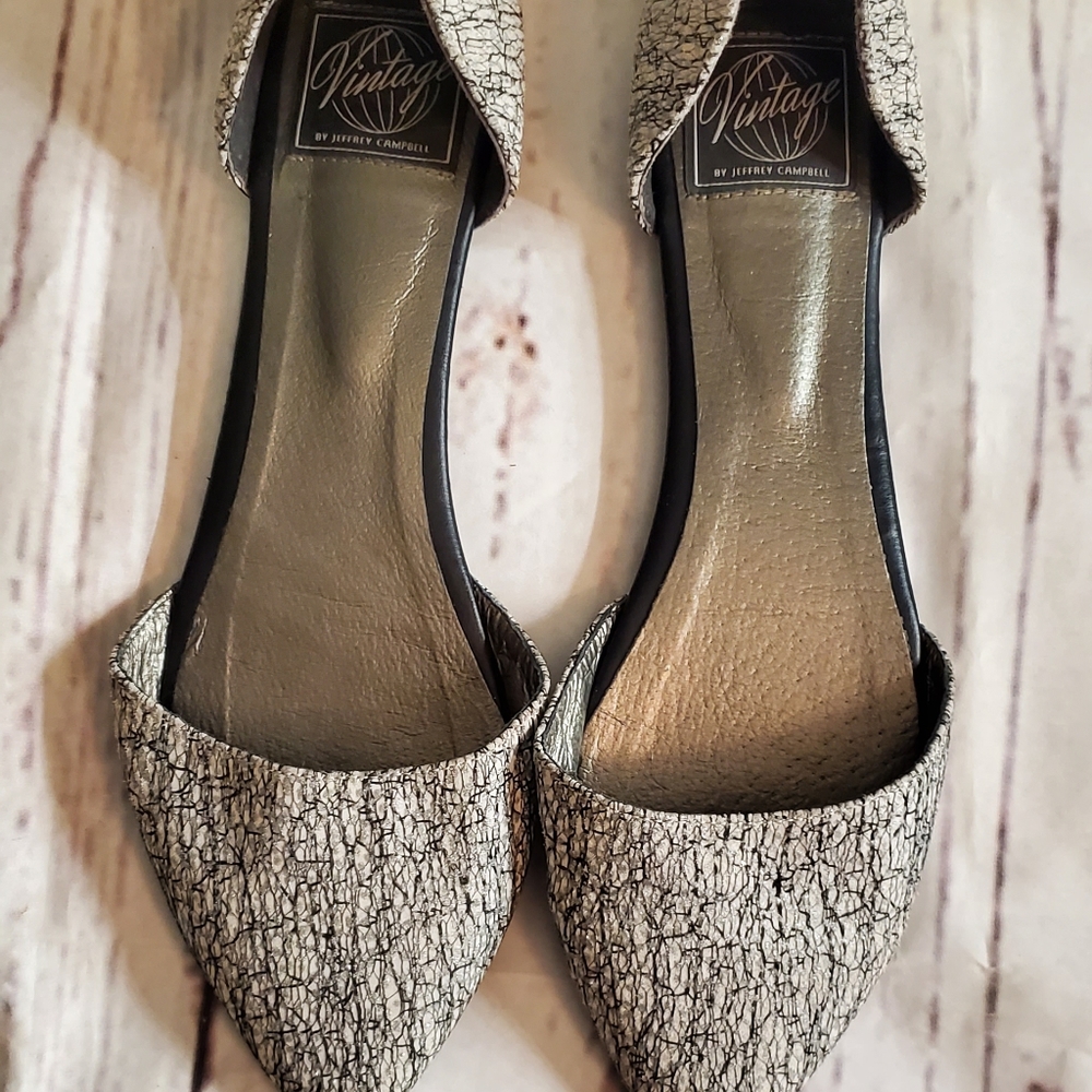 Vintage By Jeffrey Campbell In Love Flats, Size 8